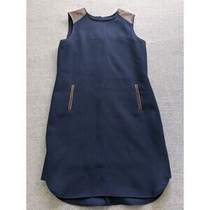 Massimo Dutti Dress Womens Size Small Blue Knee Length Skirt Dress